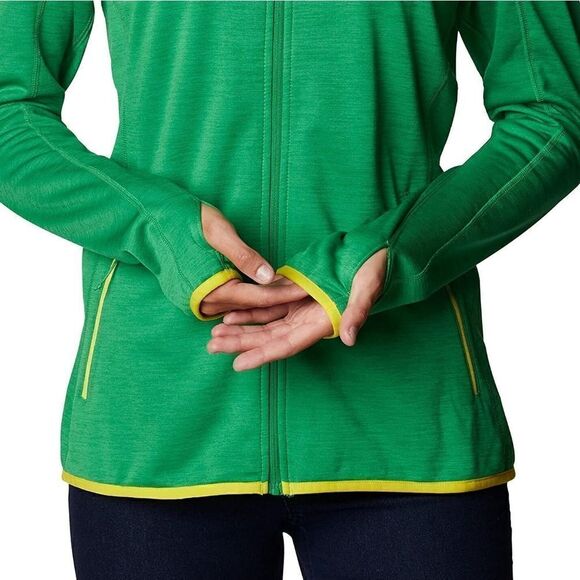 Columbia NCAA Oregon Ducks Jacket Sapphire Trail Fleece Omni-Heat Small S Green - Picture 13 of 13